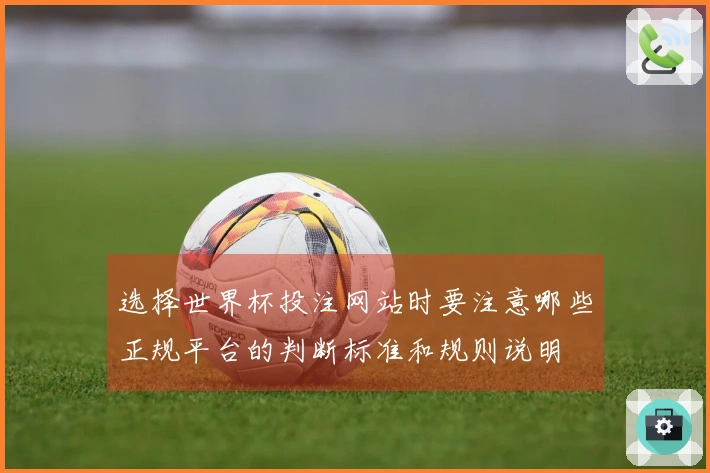 选择世界杯投注网站时要注意哪些正规平台的判断标准和规则说明